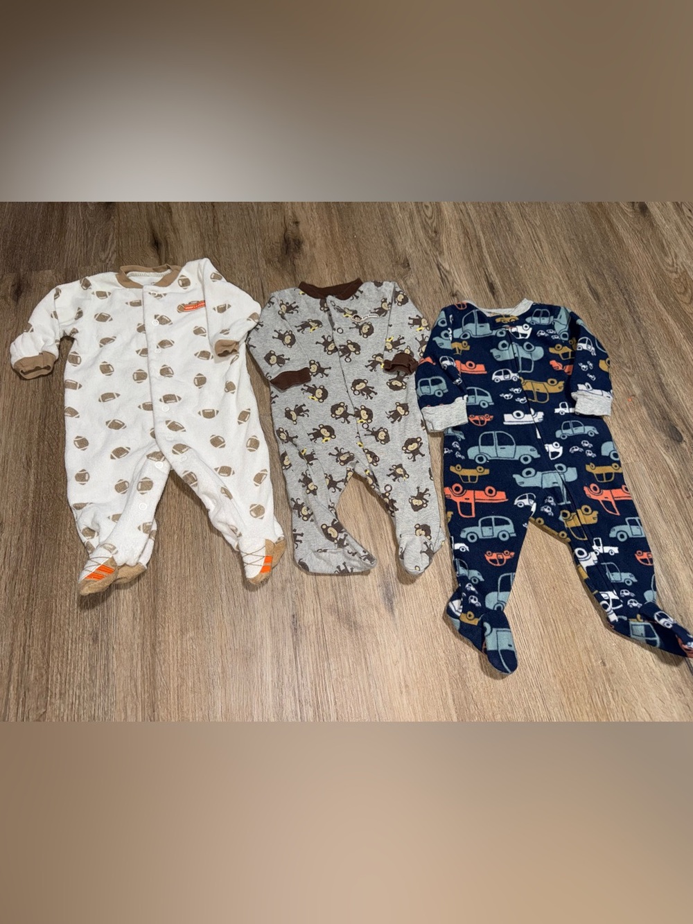 Baby Boy Footie Pajamas Lot Size 3 Months